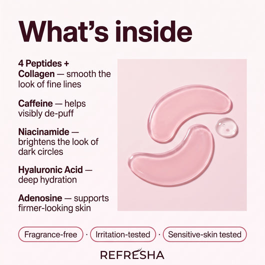 Refresha Peptide + Collagen Hydrogel Eye Patches (60 Count)