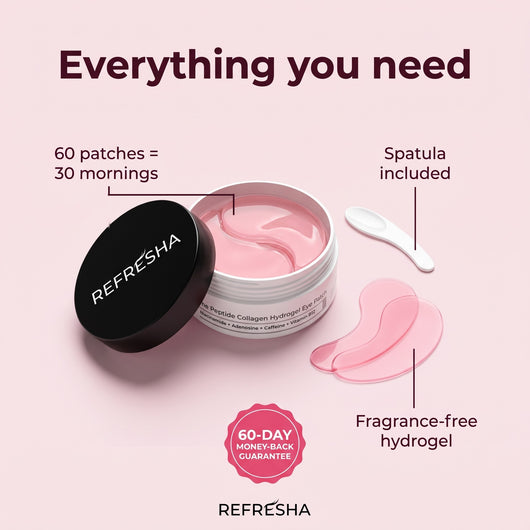 Refresha Peptide + Collagen Hydrogel Eye Patches (60 Count)